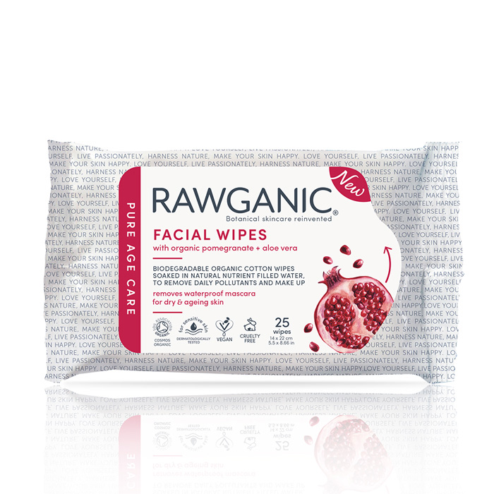 Rawganic Antiaging Facial Wipes Organic Netoteket