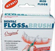 FLOSS&BRUSH med fluor 100 st/ask